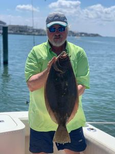 Fishing for Flounder in Brigantine, NJ
